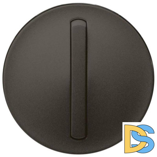 Лицевая панель Legrand Celiane выключателя одноклавишного с контурной подсветкой графит 065203