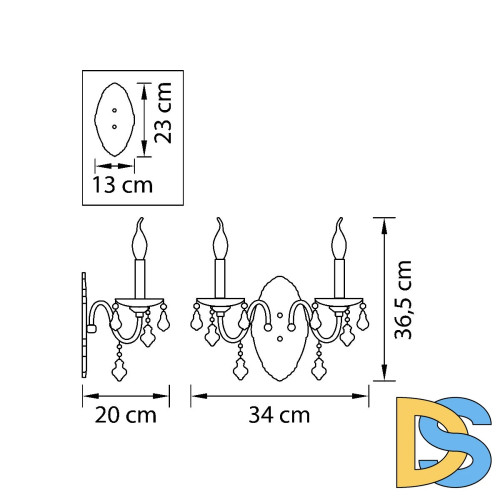 Бра Osgona Classic 700622