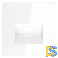 Накладка для розетки компьютерной RJ45 кат.6, S70 (белый глянцевый)