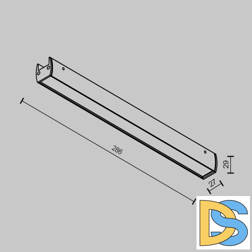 Трековый магнитный светильник Maytoni Basis TR161-1-16W3K-B