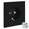 Накладка для розетки с заземлением, S70 (графит)