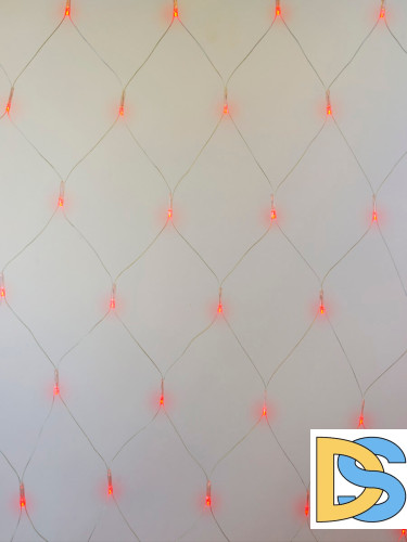 Светодиодная гирлянда (07940) Uniel занавес 220V красный ULD-N2520-240/DTA RED IP20