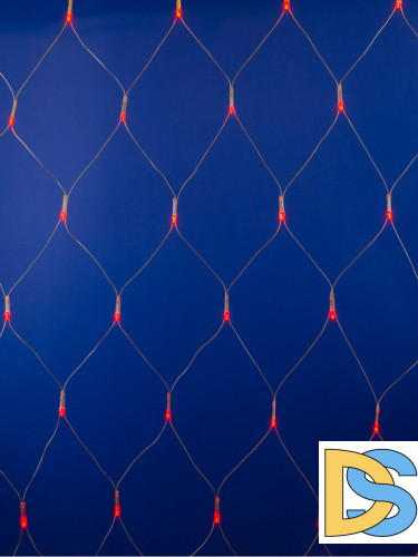 Светодиодная гирлянда (07940) Uniel занавес 220V красный ULD-N2520-240/DTA RED IP20