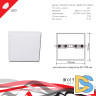 Встраиваемый светильник Reluce 70604-9.0-001OL LED16W WH 4000K