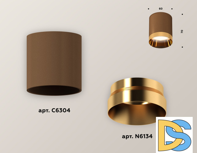 Накладной светильник Ambrella Light Techno XS6304011 (C6304, N6134)