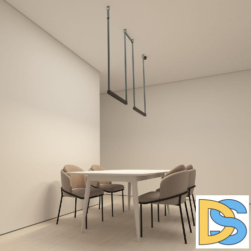 Трековый однофазный светильник Denkirs Belty Grill DK5573-BK