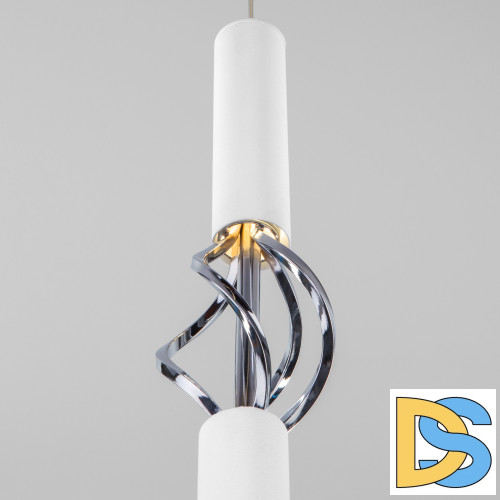 Подвесной светодиодный светильник Eurosvet Lance 50191/1 LED белый/хром