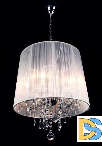 Подвесная люстра Eurosvet 2045/5 хром/белый