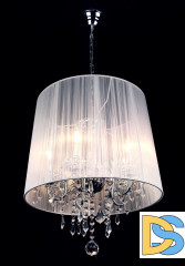 Подвесная люстра Eurosvet 2045/5 хром/белый