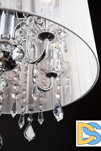 Подвесная люстра Eurosvet 2045/5 хром/белый