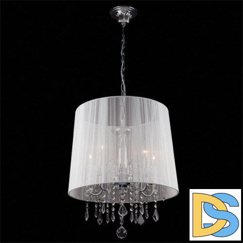 Подвесная люстра Eurosvet 2045/5 хром/белый