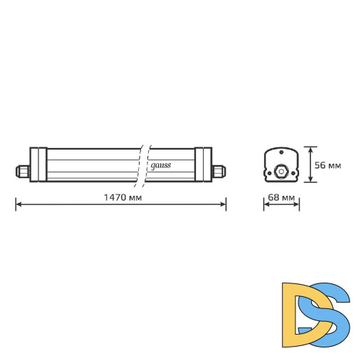 Линейный потолочный светильник Gauss Universal 843425345