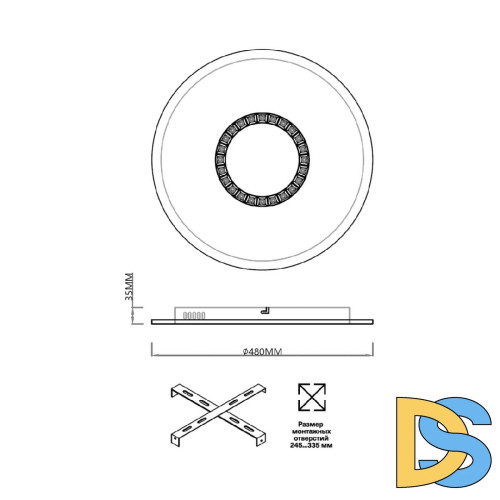 Потолочная люстра Sonex Cosmo 7663/34L