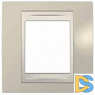 Рамка 1-ая (одинарная), Песчаный/Бежевый, серия Unica, Schneider Electric