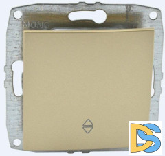 Выключатель одноклавишный проходной Mono Electric Despina-Larissa 10А 250В титан 500-002225-109