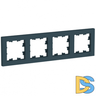 Рамка 4-ая (четверная), Изумруд, серия Atlas Design, Schneider Electric