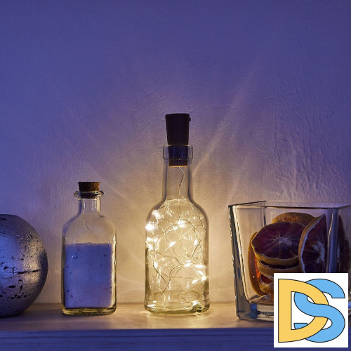 Гирлянда Uniel ULD-S0200-020/SСR/3LR WARM WHITE IP20 WINESTOPPER UL-00010903