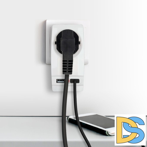 Разветвитель электрический Эра SP-1e-USB-W Б0026332