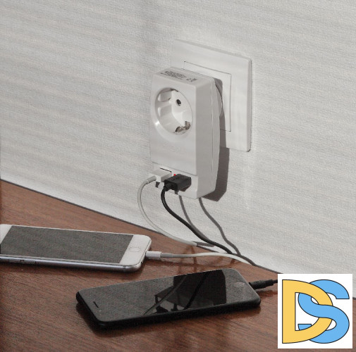 Разветвитель электрический Эра SP-1e-USB-W Б0026332