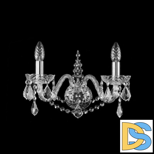 Бра Bohemia Ivele Crystal 1411B/2/160 Ni Leafs