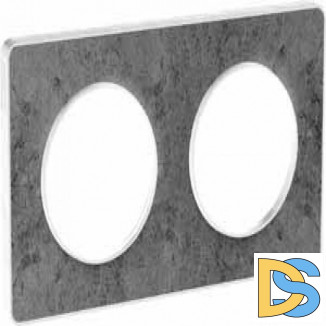 Рамка 2-ая (двойная), Морской камень, серия Odace, Schneider Electric