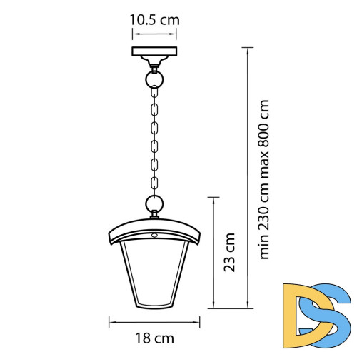 Уличный светодиодный светильник Lightstar Lampione 375070
