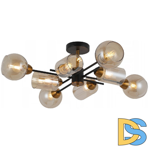 Люстра на штанге Illumico IL8243-8COU-79 BK GD