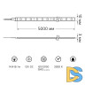 Светодиодная влагозащищенная лента Gauss 14,4W/m 60LED/m 5050SMD теплый белый 5M 356000114