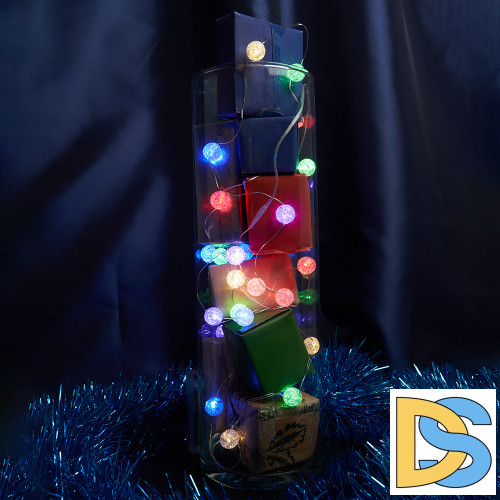 Светодиодная гирлянда линейная Лед шарики Feron CL565 48612