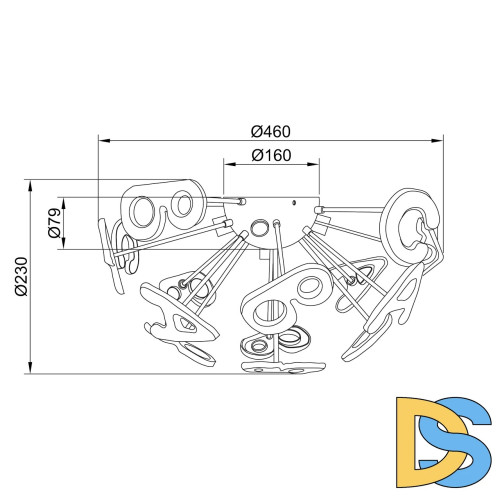 Потолочная люстра MW-Light Улыбка 365013705