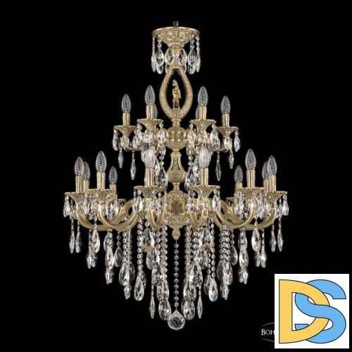 Подвесная люстра Bohemia Ivele Crystal Verona 72401/12+6/250/2d B FP FH1M