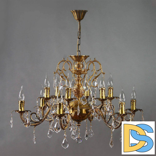 Подвесная люстра Ambiente Alicante 8888/6+6 AB Leaf Crystal