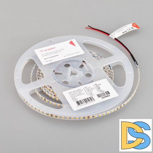 Светодиодная лента Arlight RT-A160-5mm 24V Warm2700 (9.6 W/m, IP20, 2835, 5m) 037803