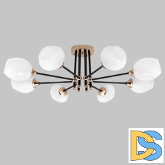 Потолочная люстра IMEX MD.4144-8-S-BK+FGD
