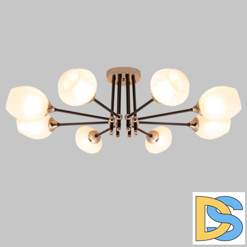 Потолочная люстра IMEX MD.4144-8-S-BK+FGD