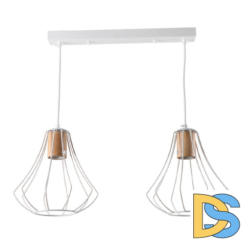 Подвесной светильник IMEX MD.9052-2-P-WH+WOOD