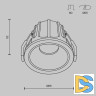 Встраиваемый светильник Maytoni Technical Alfa LED DL043-01-10W3K-RD-WB