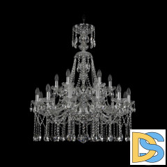 Подвесная люстра Bohemia Ivele Crystal 1413/12+6/300/XL-96/2d Ni
