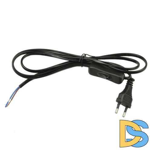 Шнур сетевой с вилкой и выключателем (UL-00004432) Uniel UCX-C11/02A-170 Black