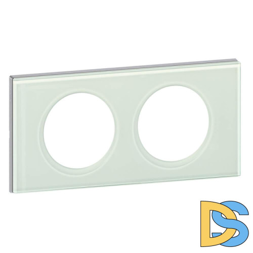 Рамка 2-постовая Legrand Celiane смальта белая глина 069312