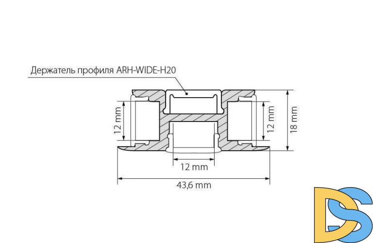 Профиль Arlight ARH-TRI-D-2000 ANOD 018829