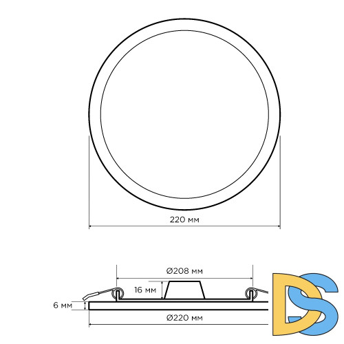 Встраиваемая светодиодная панель Apeyron 06-23