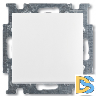 Выключатель ABB Basic 55 1-клавишный проходной (белый)