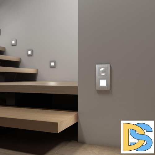 Датчик движения 500 Вт, двухпроводный Werkel (серебряный) W1155106