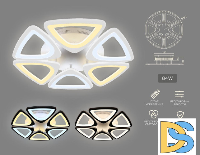 Потолочная светодиодная люстра Ambrella Light Acrylica Original FA4494