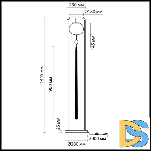 Торшер Odeon Light Modern 5432/1F