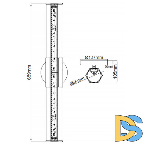 Бра Hinkley Facet QN-FACET-LED2-HB-BATH