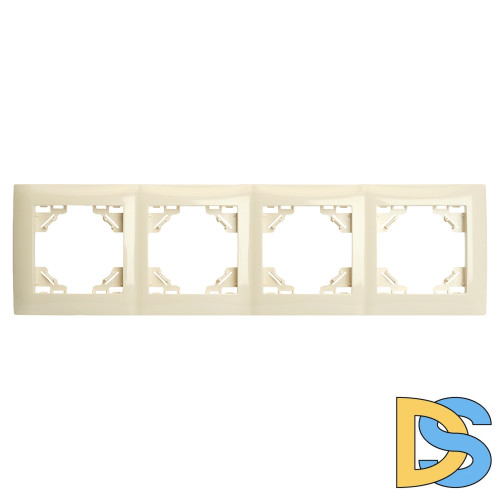 Рамка четырехместная Stekker PFR00-9014-02 Эрна Элегант 49669