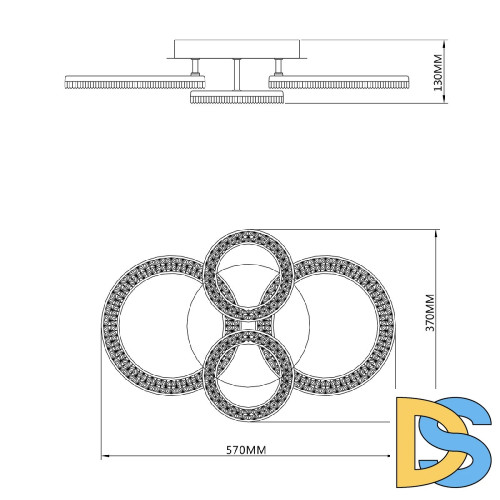 Потолочная люстра Escada Alunit 10281/4LED