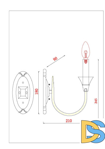 Бра Arte Lamp Collinetta A4094AP-1WH